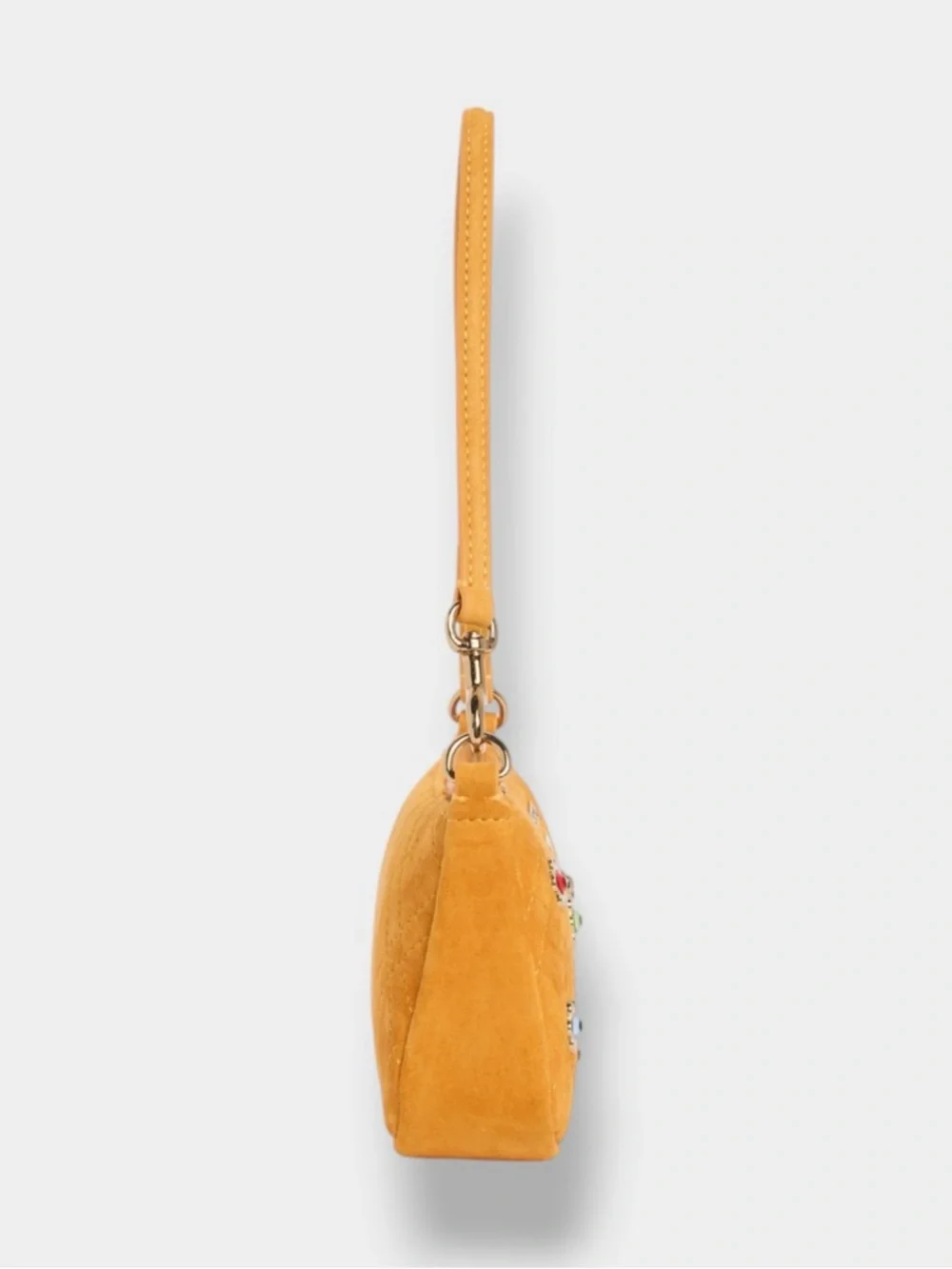 Kurt Geiger 🪢NWT Highgate Small Suede Wristlet Shoulder Bag - Picture 5 of 7